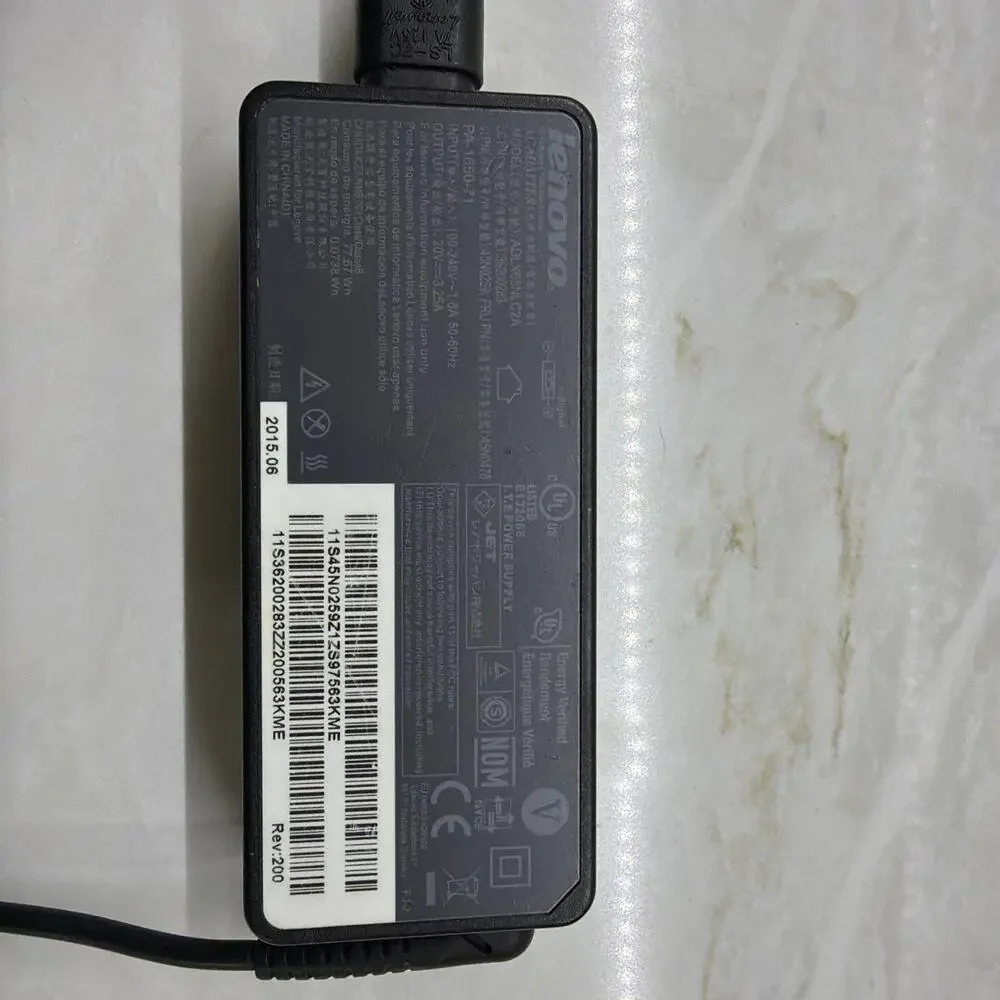 ADLX65NLC2A LENOVO AC ADAPTER 20V 730-15IKB 81CU 1650-71 36200283 TEST WORKING